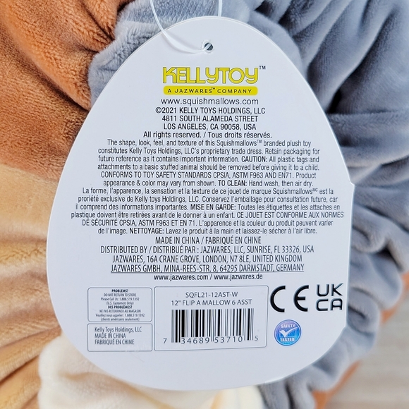 Squishmallow Chip the Beaver & Emily the Raccoon 12" UltraSoft Flipamallow Plush - Picture 6 of 6